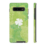 'Lucky Four-leaf Clover' Green Matte Phone Case