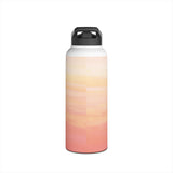 'Heart Doves of Love' Stainless Water Bottle with Straw Lid