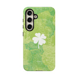 'Lucky Four-leaf Clover' Green Matte Phone Case