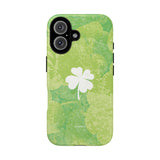 'Lucky Four-leaf Clover' Green Matte Phone Case