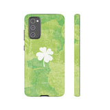 'Lucky Four-leaf Clover' Green Matte Phone Case