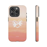 'Heart Doves of Love' Protective Matte Tough Case