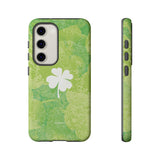'Lucky Four-leaf Clover' Green Matte Phone Case