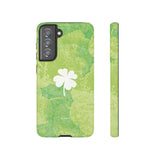 'Lucky Four-leaf Clover' Green Matte Phone Case
