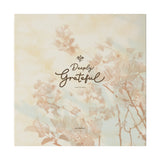 Deeply Grateful and Blessing Canvas Wall Art with a serene floral nature background, inspiring mindfulness, gratitude, and positive energy. Ideal for creating a calming, uplifting atmosphere in any space. PicaBright.