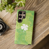 'Lucky Four-leaf Clover' Green Matte Phone Case