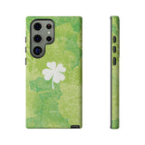 'Lucky Four-leaf Clover' Green Matte Phone Case