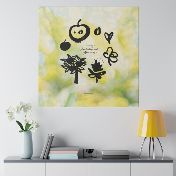 'Growth & Awakening' Inspirational Wall Art Canvas