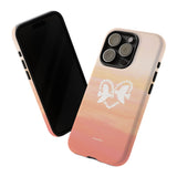 'Heart Doves of Love' Protective Matte Tough Case