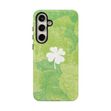 'Lucky Four-leaf Clover' Green Matte Phone Case