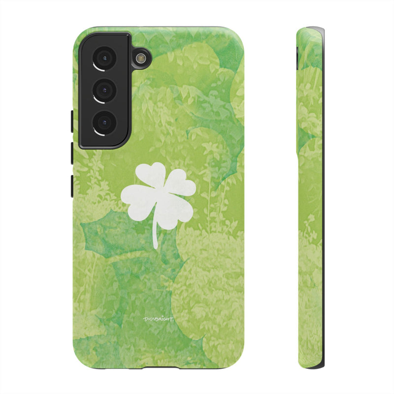 'Lucky Four-leaf Clover' Green Matte Phone Case