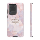 'Don't Worry, Tough Times Fade' Orchid Floral Caring Phone Case