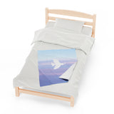 'Peaceful Dove' Velveteen Plush Blanket