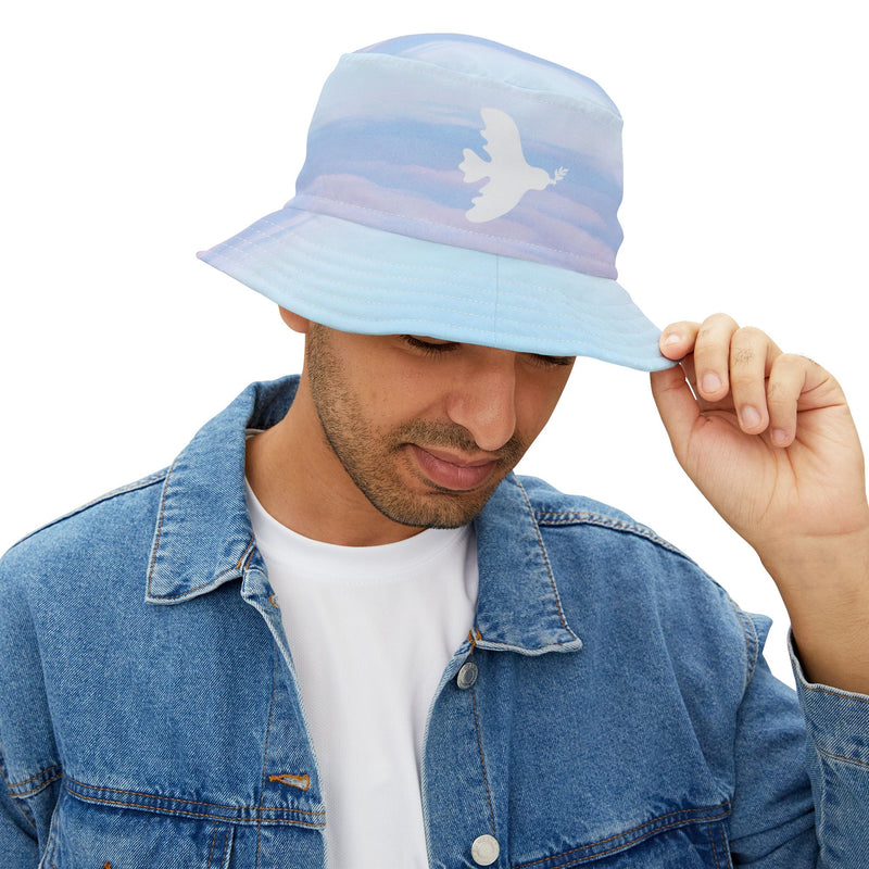 'Peaceful Dove' Serene Style Bucket Hat