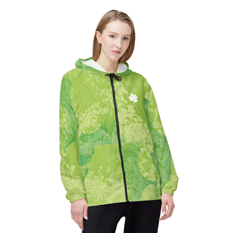 'Lucky Four-leaf Clover' Casual Windbreaker Jacket