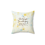 'With You Through It All' Love & Comforting Square Pillow