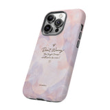 'Don't Worry, Tough Times Fade' Orchid Floral Caring Phone Case