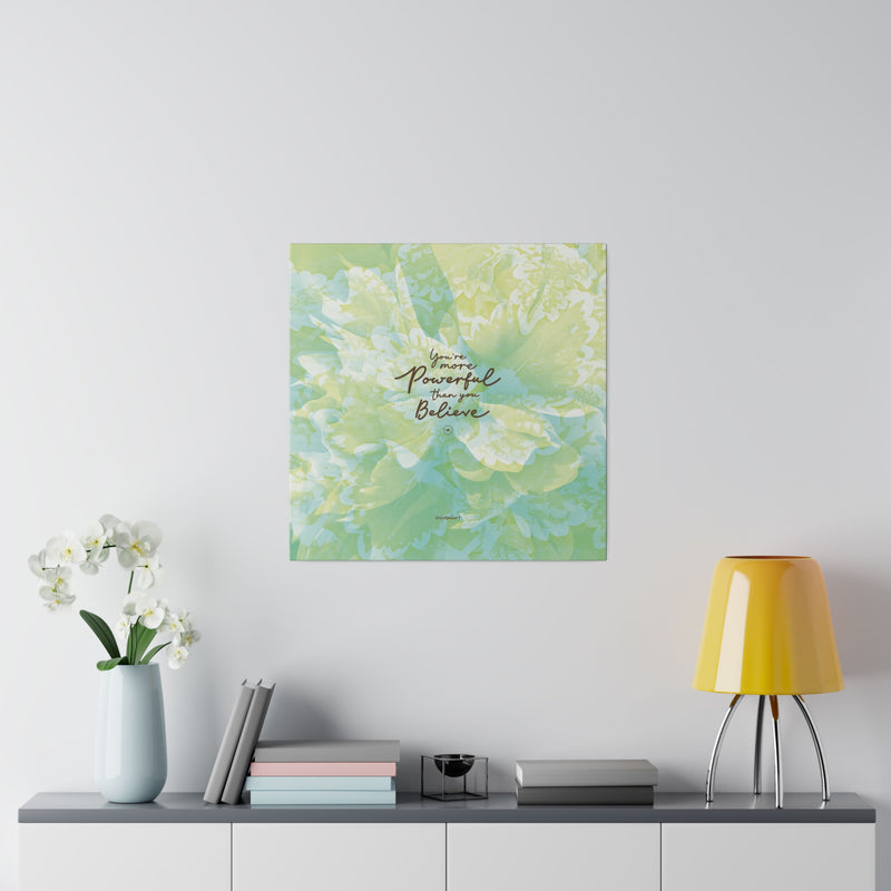 'Powerful Energy' Motivational Matte Canvas Print Art