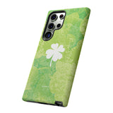 'Lucky Four-leaf Clover' Green Matte Phone Case