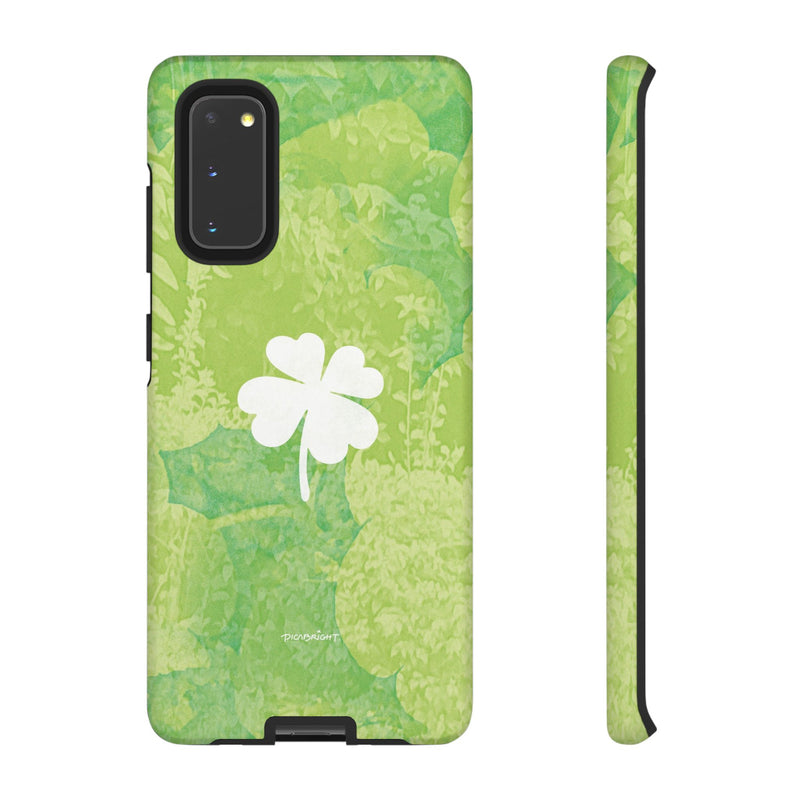 'Lucky Four-leaf Clover' Green Matte Phone Case