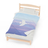 'Peaceful Dove' Velveteen Plush Blanket