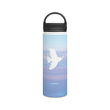 'Peaceful Dove' Stainless Water Bottle, Handle Lid