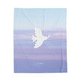 'Peaceful Dove' Velveteen Plush Blanket