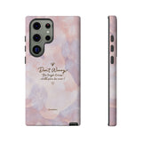 'Don't Worry, Tough Times Fade' Orchid Floral Caring Phone Case