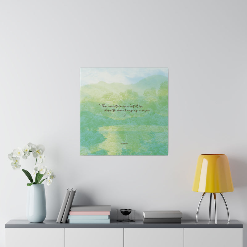 'Mountain Perception' Mindfulness Wall Art Canvas