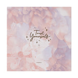 Enhance your space with the 'Trust Yourself' inspirational art print decor, featuring blossoming pink flowers to inspire self-care, positivity, and mindfulness. PicaBright