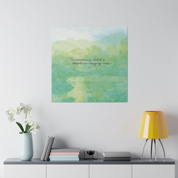 'Mountain Perception' Mindfulness Wall Art Canvas