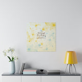 'With You Through It All' Mental Health Support Wall Canvas