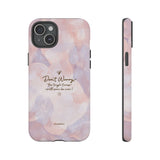 'Don't Worry, Tough Times Fade' Orchid Floral Caring Phone Case