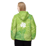 'Lucky Four-leaf Clover' Casual Windbreaker Jacket