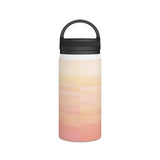 'Heart Doves of Love' Stainless Water Bottle with Handle Lid