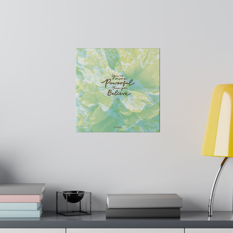 'Powerful Energy' Motivational Matte Canvas Print Art