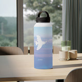 'Peaceful Dove' Stainless Water Bottle, Handle Lid