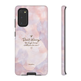 'Don't Worry, Tough Times Fade' Orchid Floral Caring Phone Case