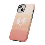 'Heart Doves of Love' Protective Matte Tough Case