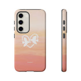 'Heart Doves of Love' Protective Matte Tough Case