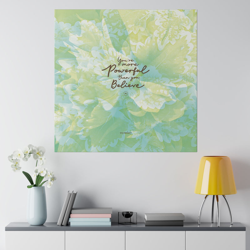 'Powerful Energy' Motivational Matte Canvas Print Art