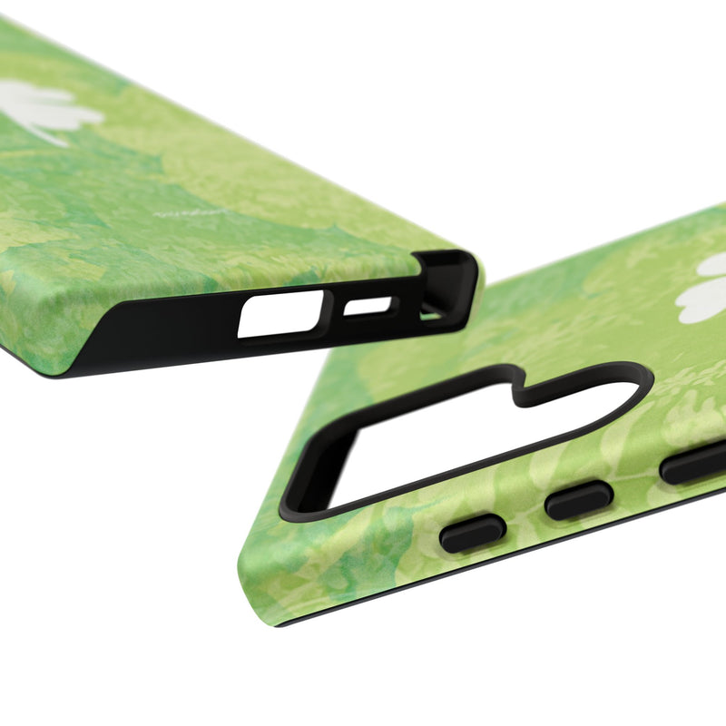 'Lucky Four-leaf Clover' Green Matte Phone Case
