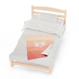 'Heart Doves of Love' Velveteen Blanket