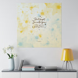 'With You Through It All' Mental Health Support Wall Canvas