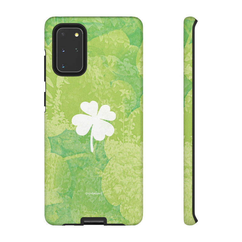 'Lucky Four-leaf Clover' Green Matte Phone Case