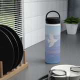 'Peaceful Dove' Stainless Water Bottle, Handle Lid