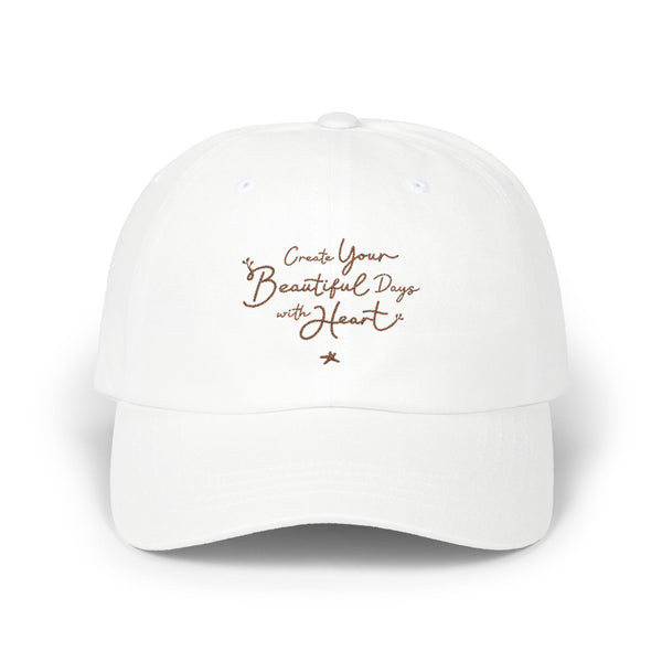 Stay motivated with the 'Your Beautiful Days' embroidered white cap, featuring uplifting text. Ideal for those seeking daily positivity and inspiration, this cap is a meaningful gift for anyone focusing on personal growth and self-care. PicaBright